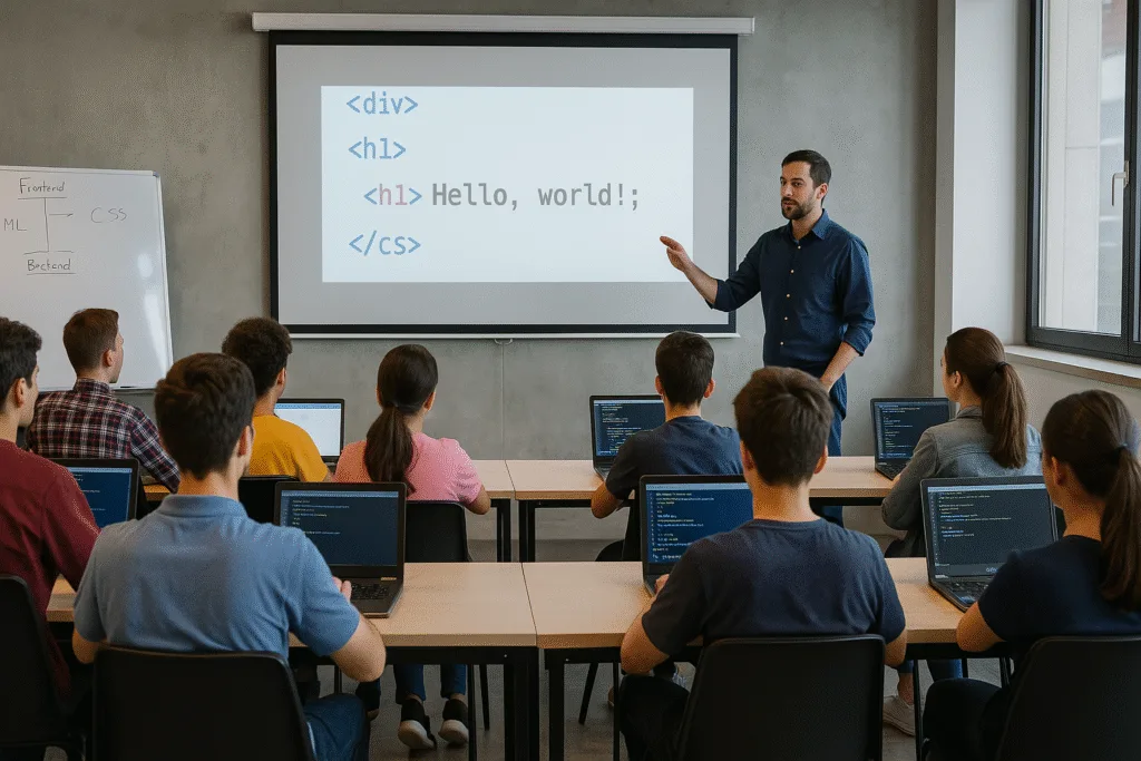 کلاس های حضوری طراحی سایت تهران