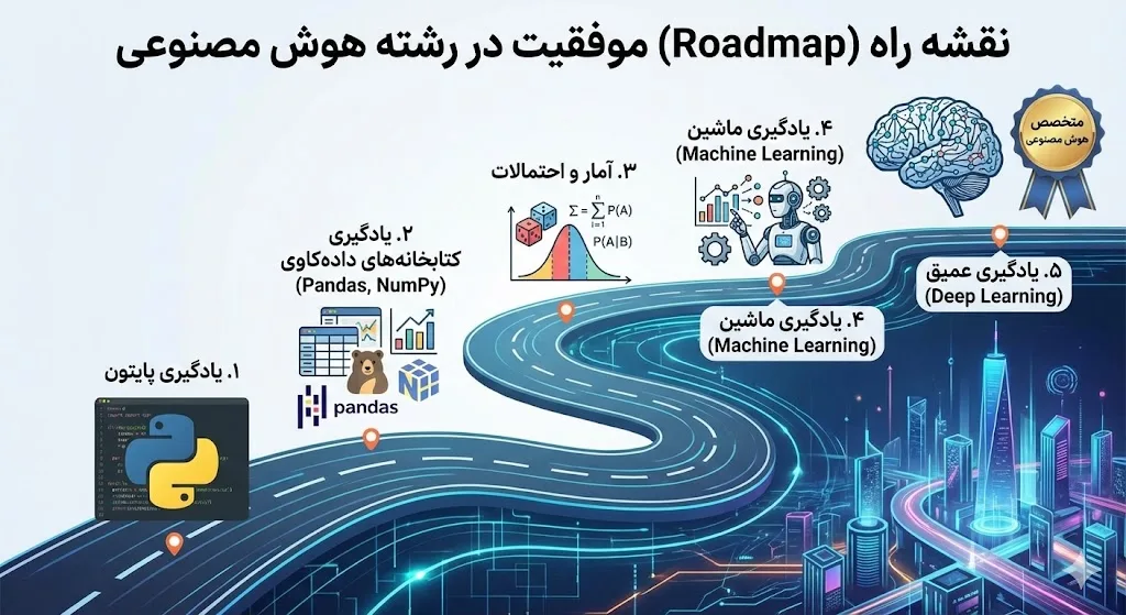 نقشه راه رشته هوش مصنوعی