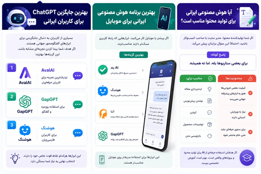 بهترین جایگزین ChatGPT برای کاربران ایرانی